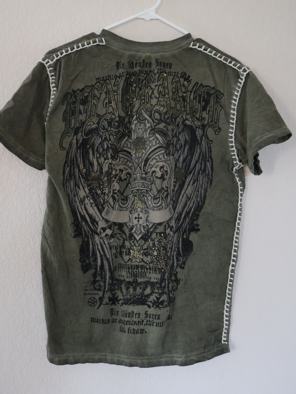 Raw State Premium - Affliction Grunge Y2k Style T shirt